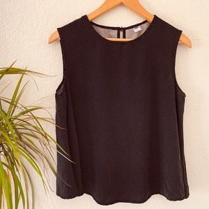 Old Navy Black and White Polka Dot Crop